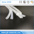 Transparent Rectangular Silicone Tube for LED Strip 10mm